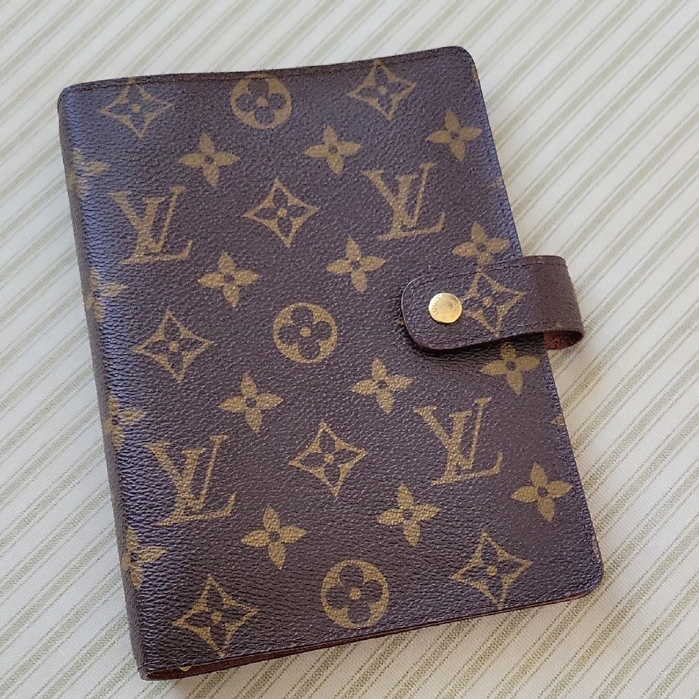 Louis Vuitton Monogram Canvas Notebook Cover - Brown & Tan